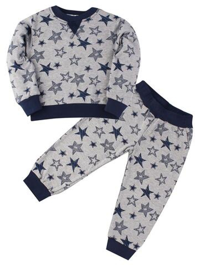 Комплект для мальчиков "Stars grey-blue",р.80,HK139/80 (Sladik Mladik)