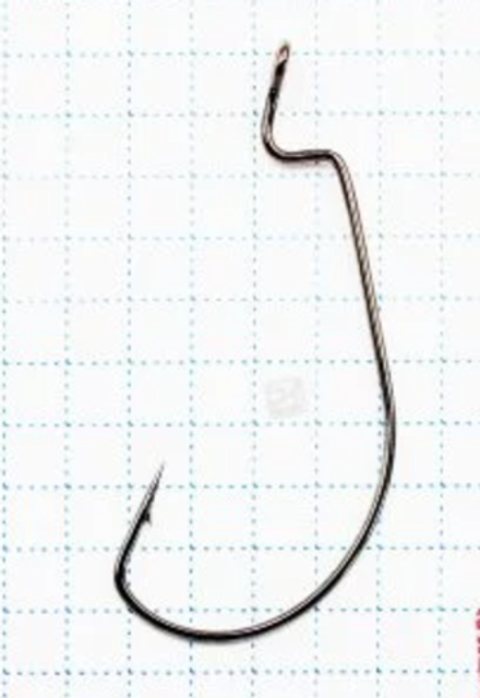 Крючок KOI WIDE RANGE WORM размер 2/0(INT) цвет BN офсетный