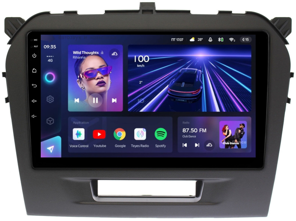 Магнитола для Suzuki Vitara 2015+ - Teyes CC3L на Android 10, 8-ядер, CarPlay, 4G SIM-слот