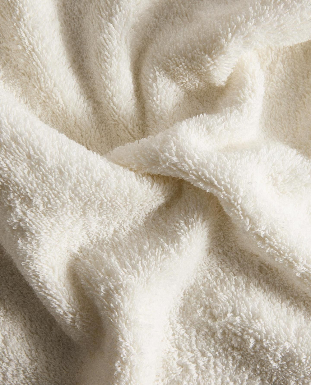 Zara Home - Полосатое бордюрное банное полотенце, бежевый, 50х90 см