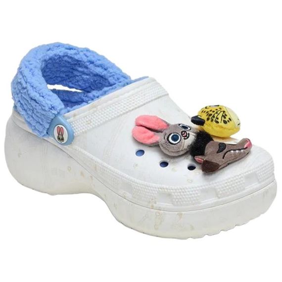 Crocs Classic Platform Clog 'White Blue'