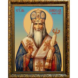 Павел I, патриарх Константинопольский, священномученик. Икона на холсте.