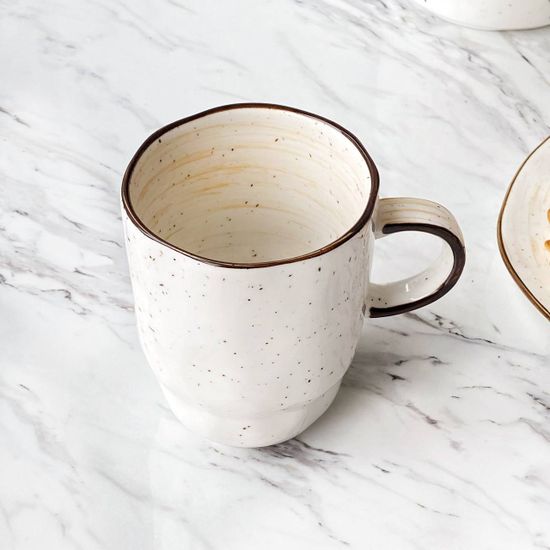 Кружка Latte 400 мл, ручная работа, фарфор