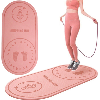 Коврик для прыжков на скакалке «Sportage» 6 мм 126*61 см, розовый
