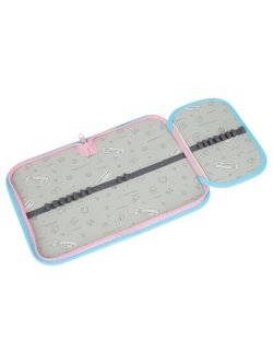 Пенал школьный 1 отделение с дополнительной секцией