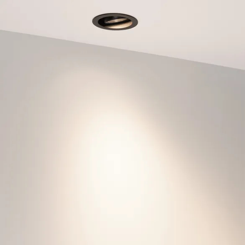 Светильник MS-VORTEX-BUILT-R90-12W Day4000 (BK-BK, 40 deg, 230V) (Arlight, IP20 Металл, 5 лет) 057951