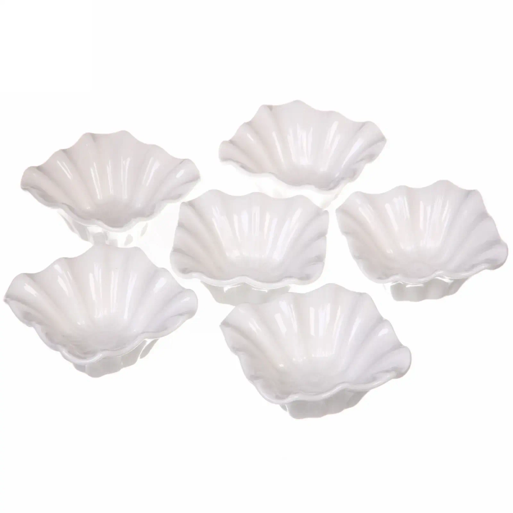 Набор соусников «White magic» 6шт «Листья»