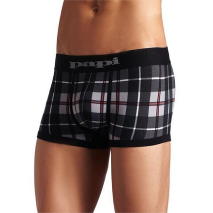Мужские трусы боксеры серые в клетку PAPI