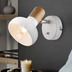 Светильник настенно-потолочный спот Rivoli Lorena 7052-701 1 х Е14 40 Вт поворотный с выключателем