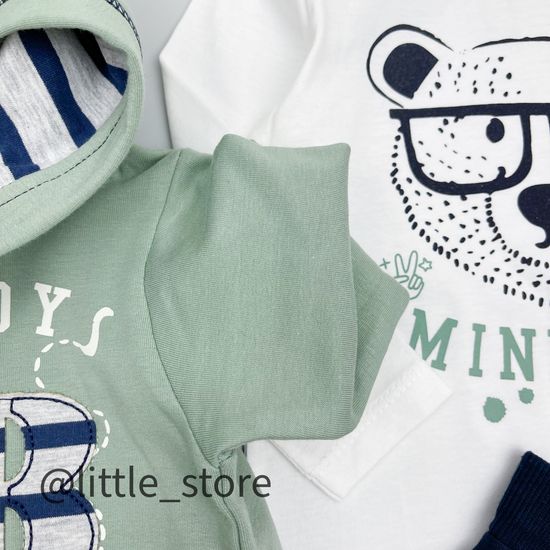 Комплект утепленный "Mini boys" оливка