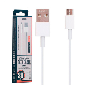 Кабель USB - MicroUSB Remax RC-120m (0,3 м.) Белый
