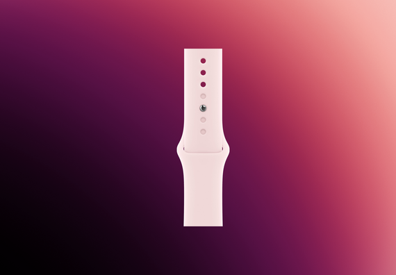 Часы Apple Watch Series 9 GPS 45mm Aluminum Case with Sport Band (Розовый) M/L