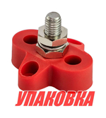 Клемма-штифт одинарная, M8, красная/красная (упаковка из 25 шт.)