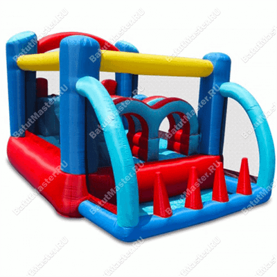 Детский надувной батут "Батутный дрифт", 5.5*2.5*2 м