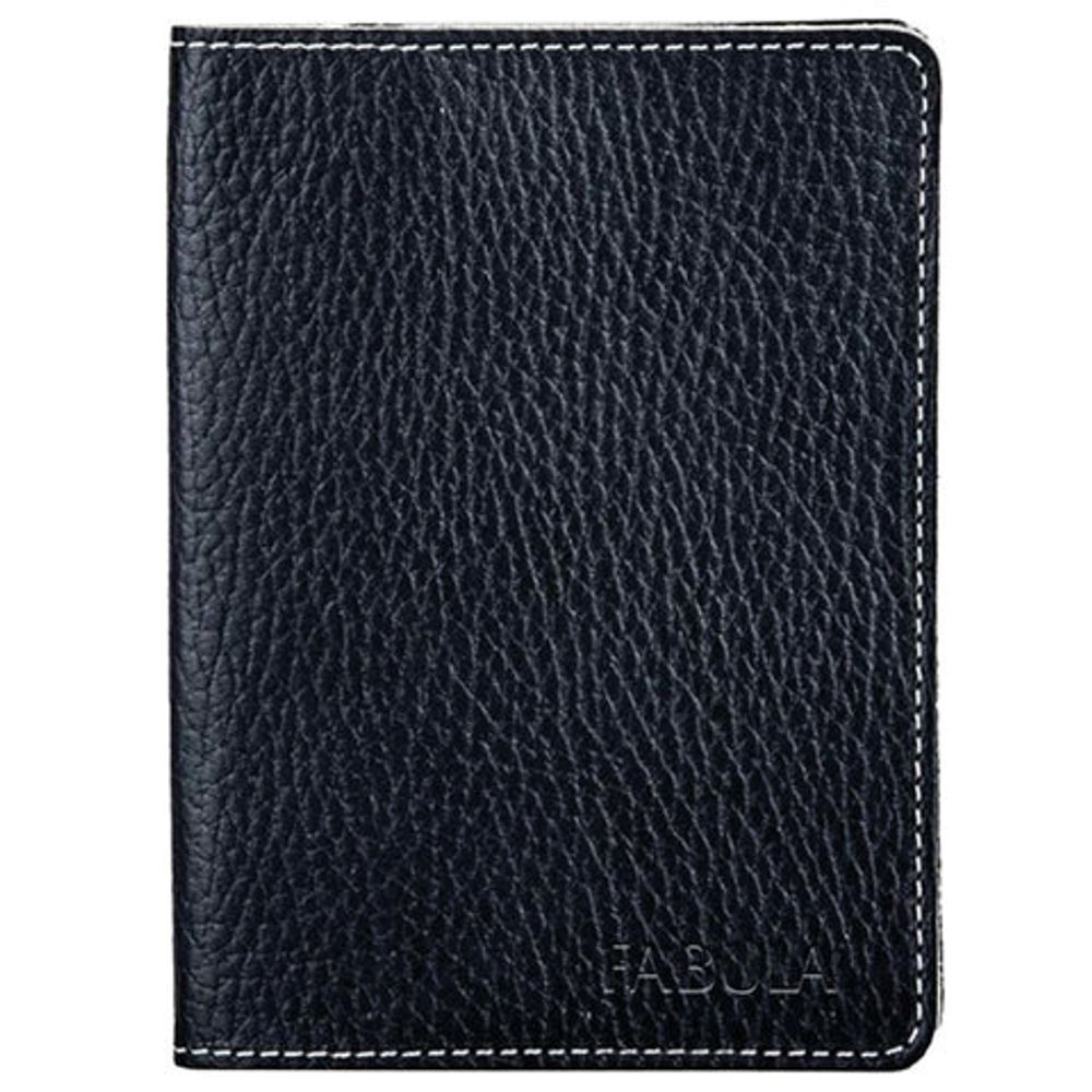 Бумажник водителя FABULA "Blackwood", натуральная кожа, отстрочка, 6 пластиковых карманов, черный, BV.57.CD