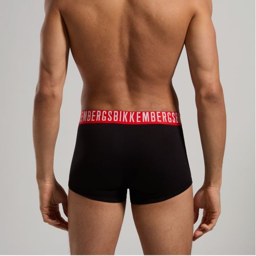 Мужские трусы хипсы (черный, темно-синий, белый) набор 3 в 1 Bikkembergs FASHION COTTON BKK1UTR09TR