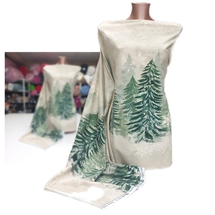 Футер 2х нитка петля Купон Елки