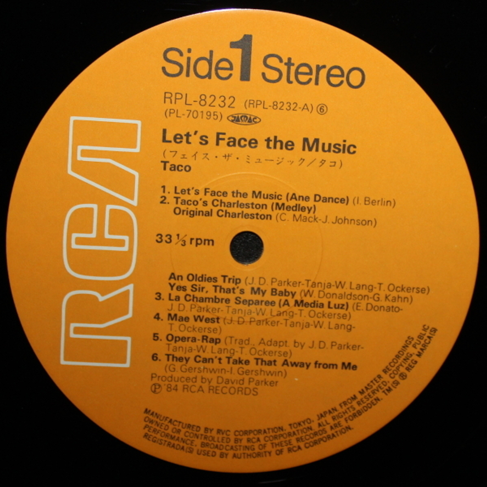 Taco / Let's Face The Music (LP)