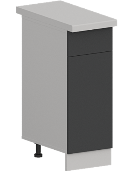 Кухня Модуль ШН1Я 300 Графит / Графит