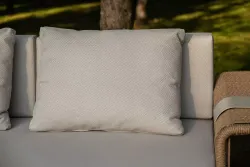 "Мальдивы" лаунж-зона из искусственного ротанга, цвет соломенный