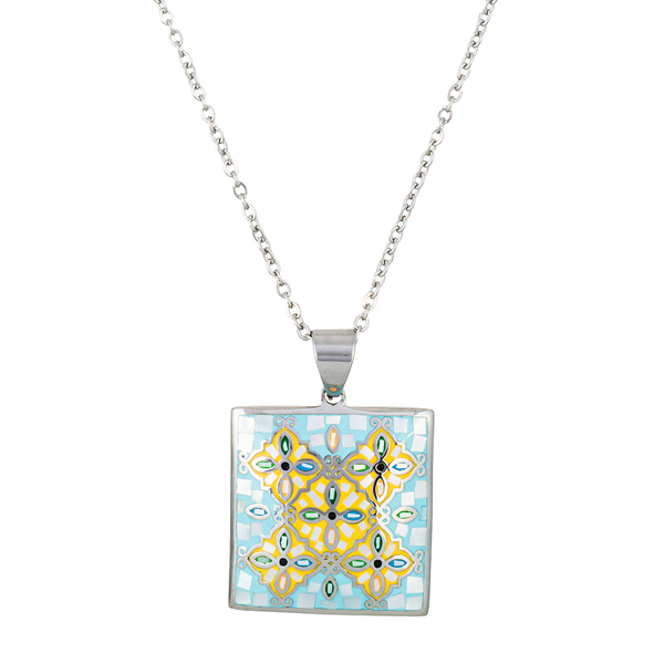 Колье Fiore Luna ENAMEL BLUE BP03194-4 M/S