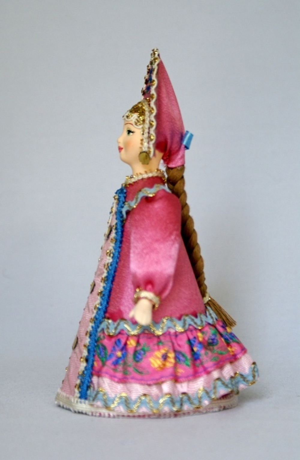 Кукла коллекционная Потешного промысла девушка в русском костюме  (стилизация).