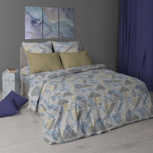 Простыня 240/220 перкаль "Геометрия 7193-1"