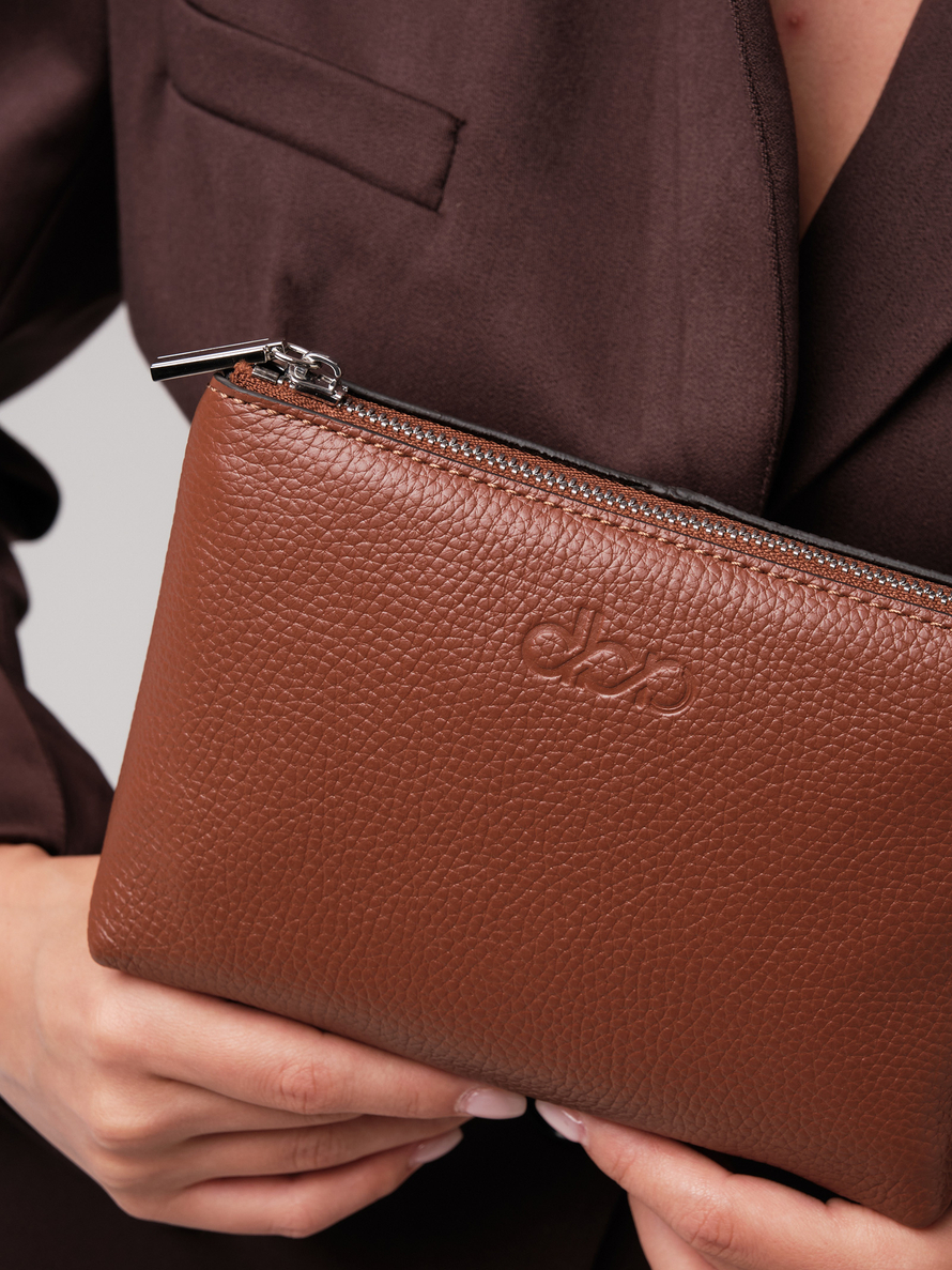 Косметичка кожаная DBR 15-10 коппер