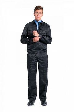 Костюм для охранника брюки (черный)