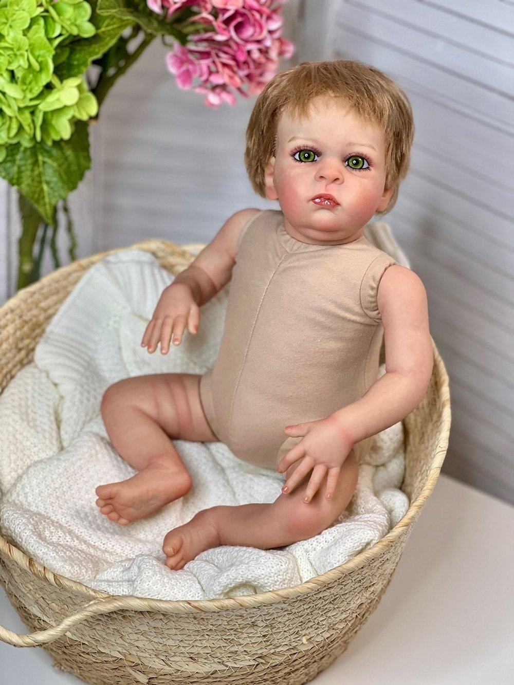 Кукла Реборн мягконабивная 55см (FA-574)