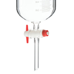 Воронка делительная цилиндрическая, 2000 мл, шлиф 29/32, с PTFE краном и пробкой