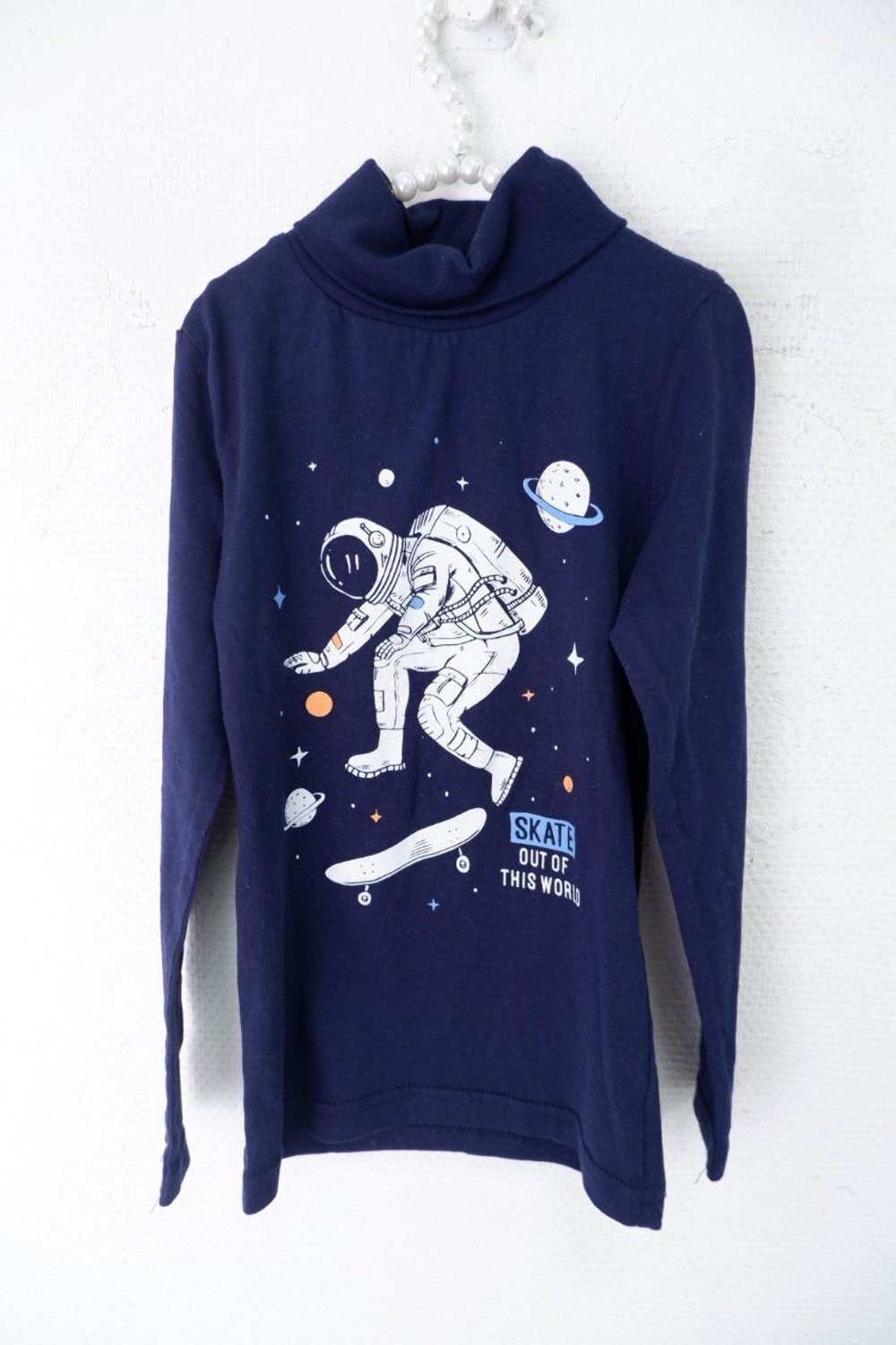 Джемпер Limited Basic хлопковый с принтом на 7 лет