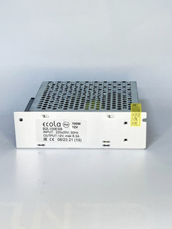 Блок питания 12В 8.3А 100W (метал) B2L100ESB для светодиодной ленты, светильника и оборудования