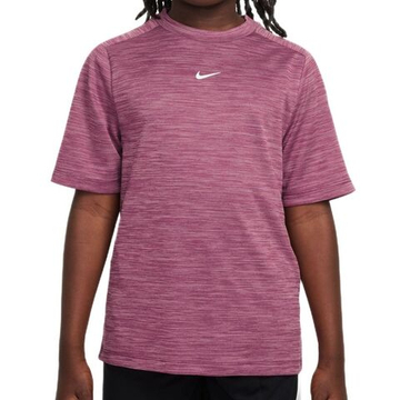 Футболка для мальчика теннисная Nike Multi Dri-FIT Short-Sleeve - peony/sweet beet/white