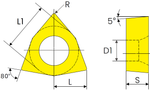 WBMT060102L-JDP HM2035 Токарная пластина