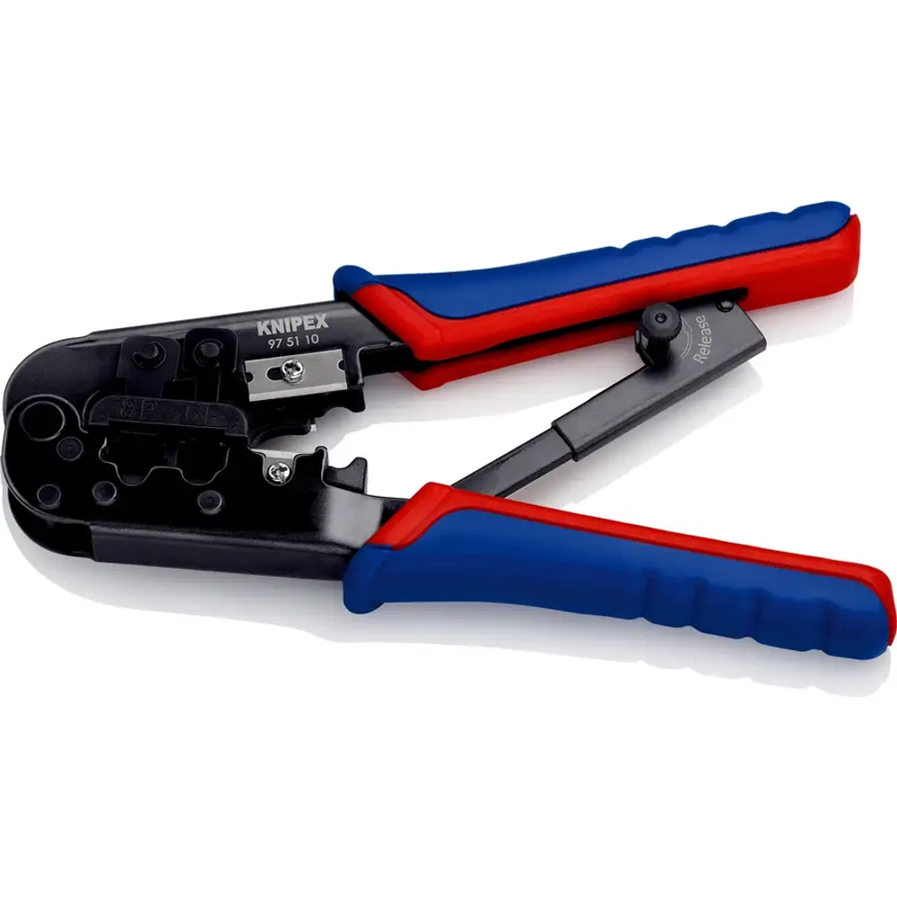 Инструмент для опрессовки штекеров типа Western чернёные 190 мм Knipex 97 51 10 SB