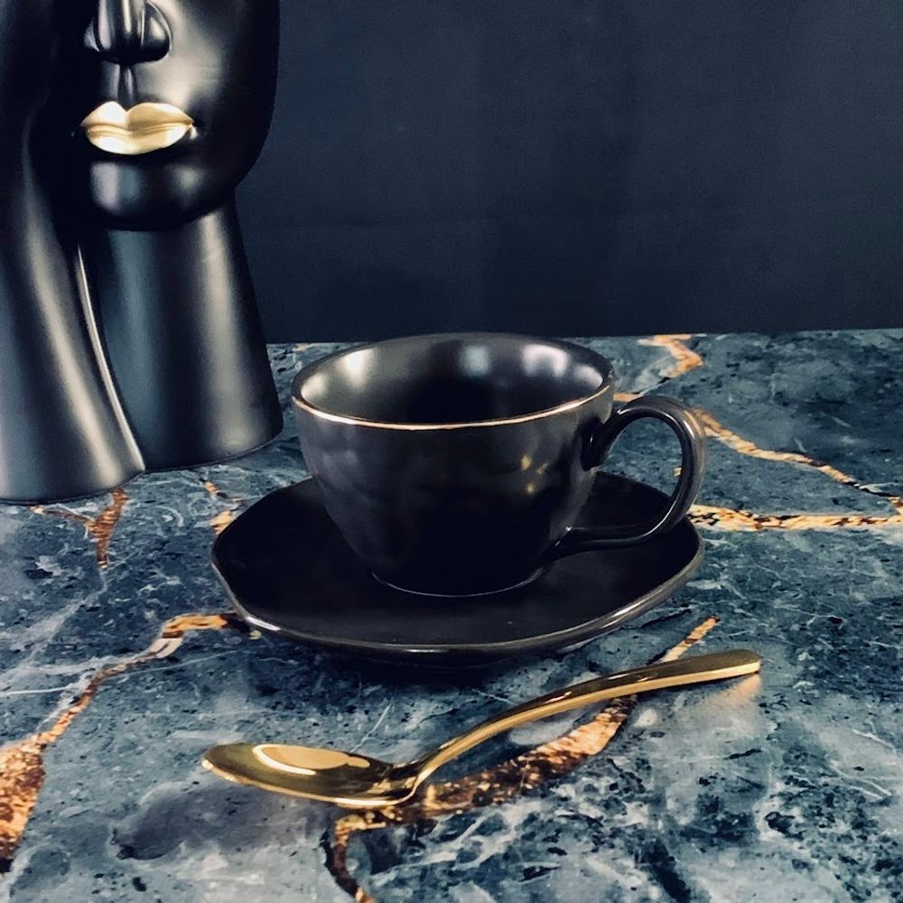 Lenardi 118-020 Чайная чашка 250 мл с блюдцем МАРОККОв под.уп.(х24)