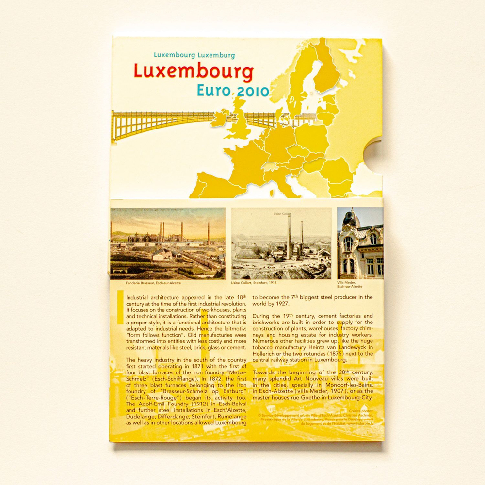 Luxembourg 2010 Year Set + 2 Euro "Coat of Arms"