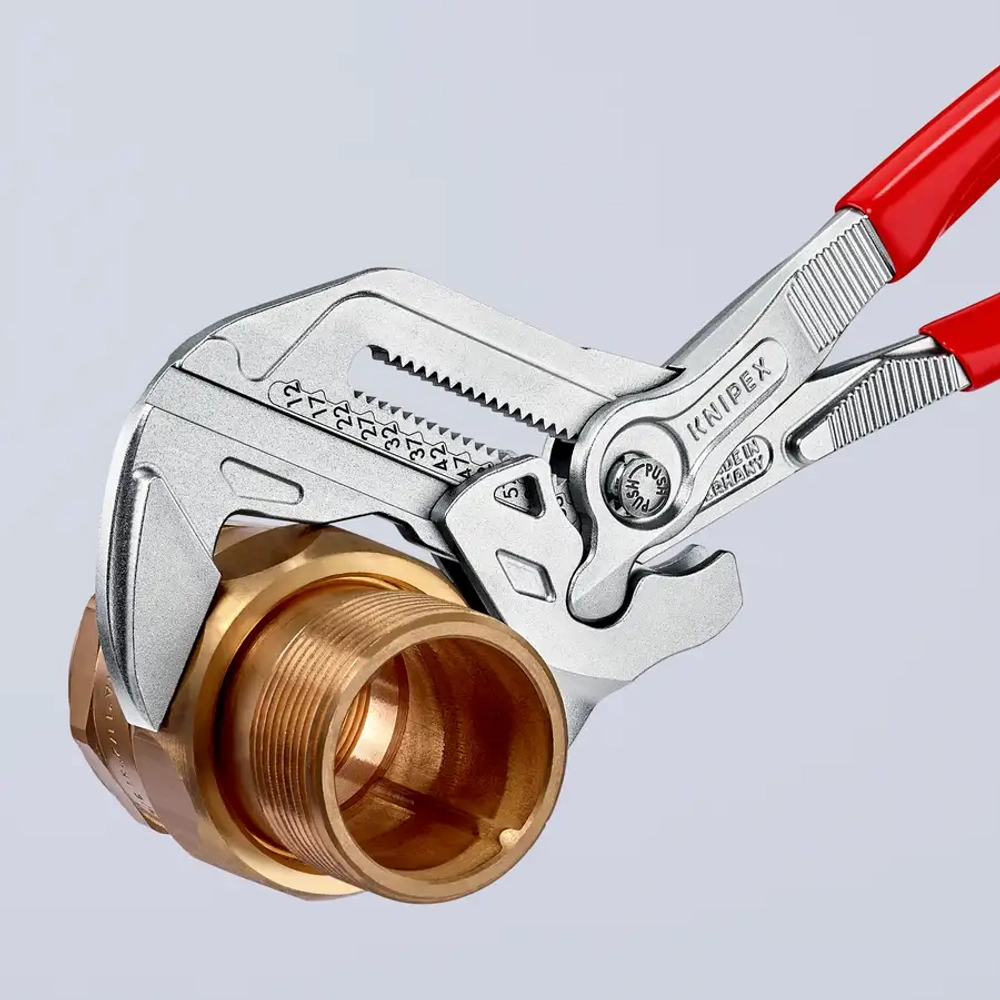 Клещи переставные-гаечный ключ хромированные 300 мм Knipex 86 03 300