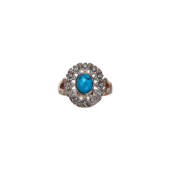 "Снежинка" кольцо в золотом покрытии из коллекции "Самоцветы" от Jenavi