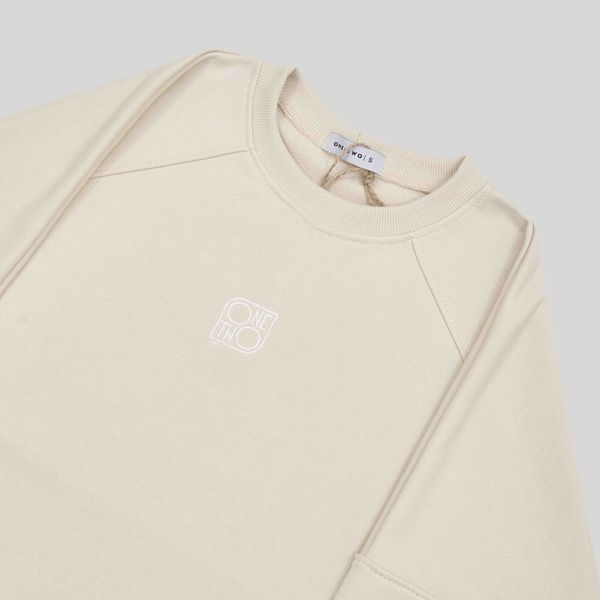 Толстовка Raglan Sweatshirt Logo Turtledove бежевая - фото 2