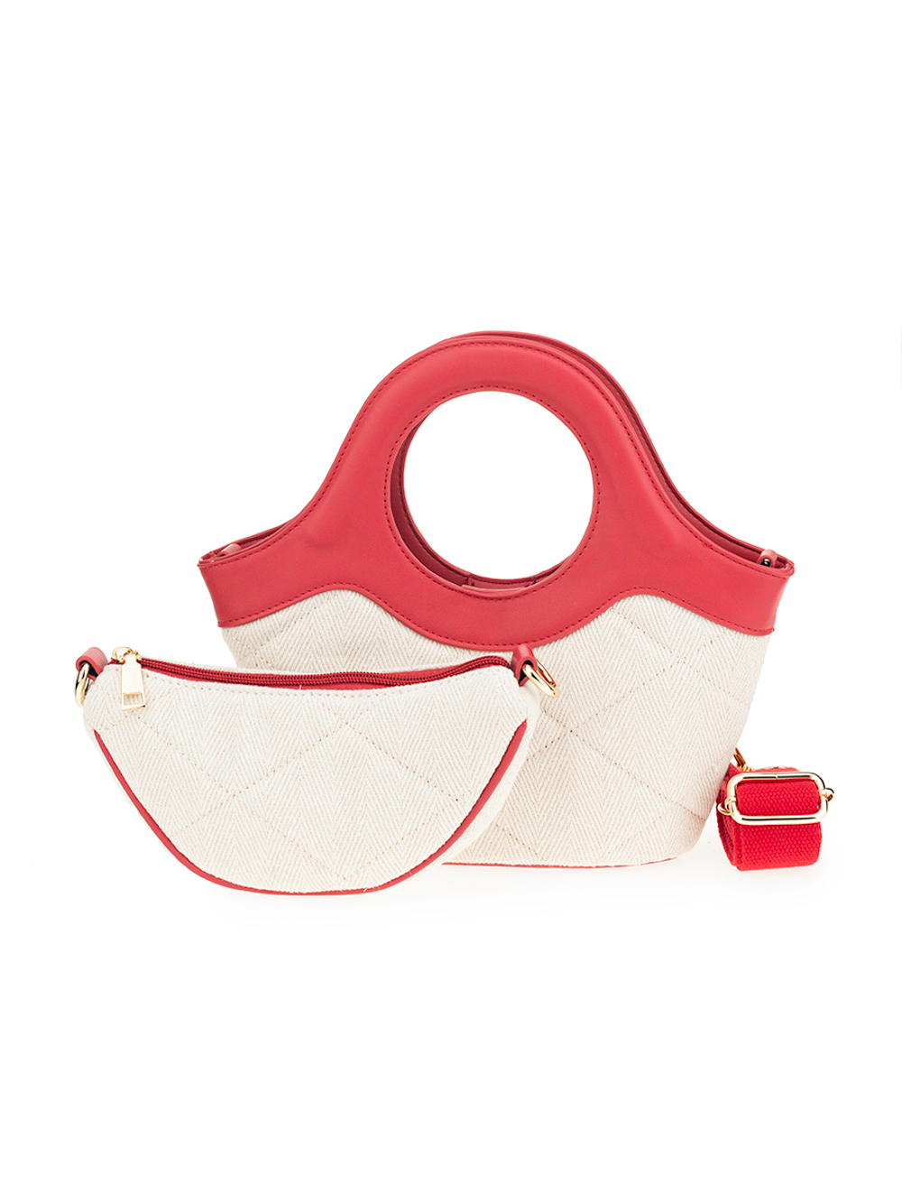 25078/31 Сумка жен., текстиль + иск. кожа