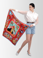 Платок «Городецкая роспись»