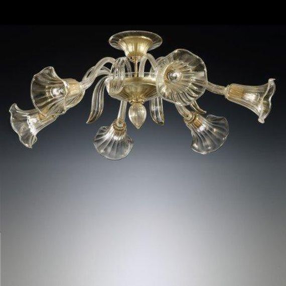 Потолочная люстра Vetri Lamp 987/6 ORO 24 KT (Италия)