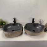 Раковина из речного камня ПАРА! RS-63838 54*47*15 2шт 0127
