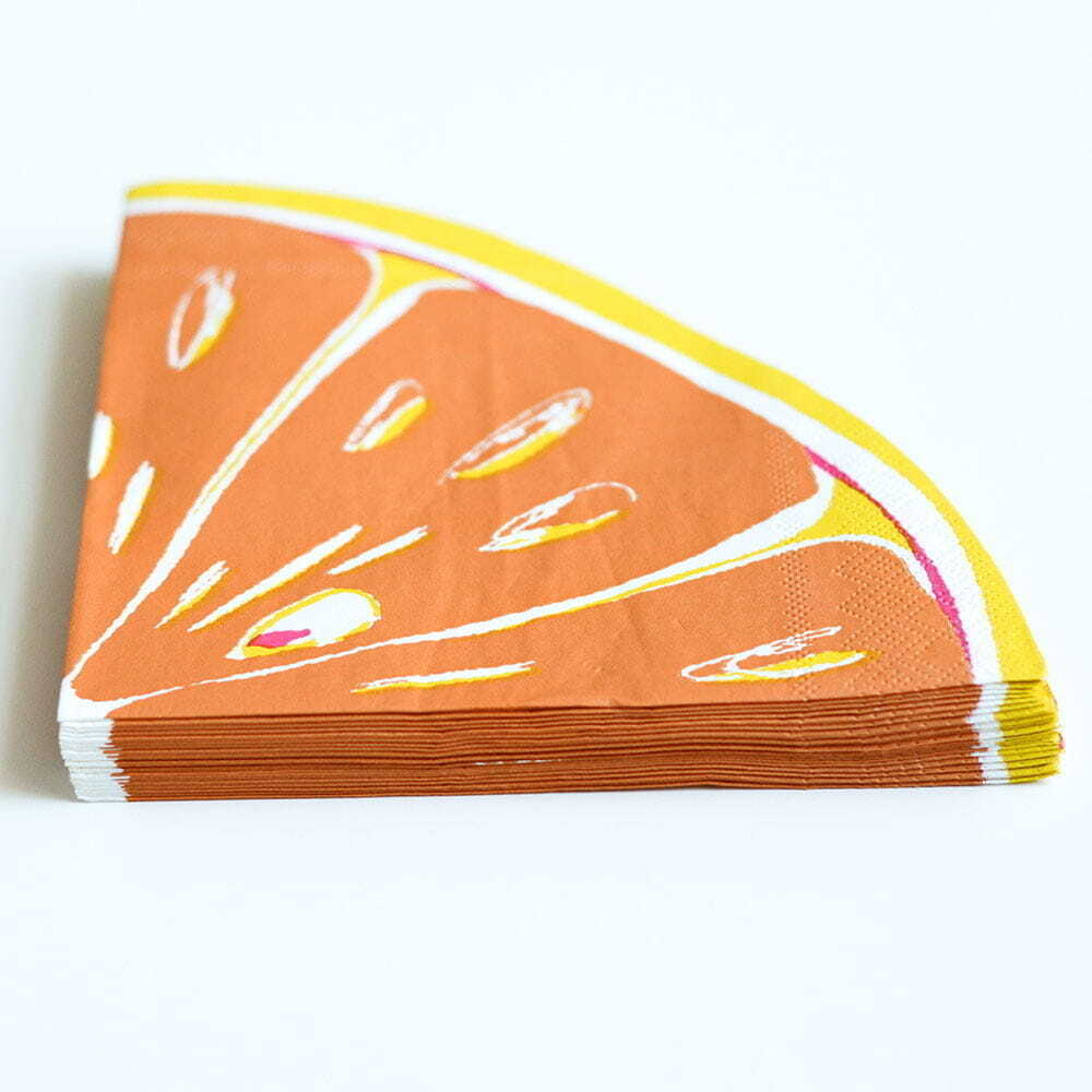 Салфетка бумажная 33x33 Arya home Orange оранжевая