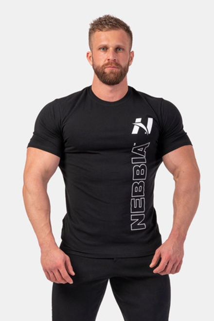Футболка VERTICAL LOGO NEBBIA T-SHIRT 293 Черная