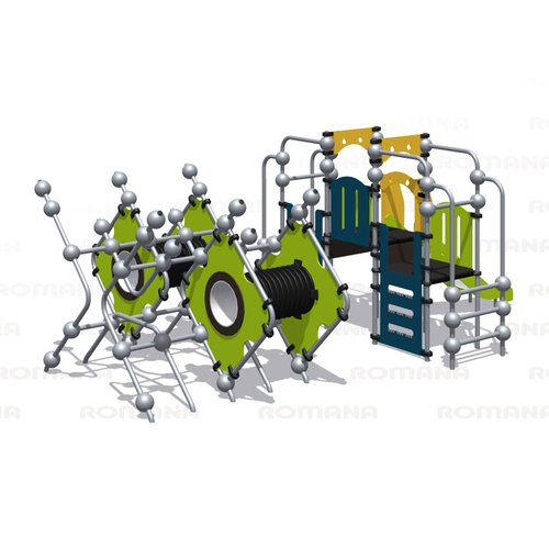 Детский спортивно-игровой комплекс с лазом-трубой серия "Сфера" Romana 057.43.00