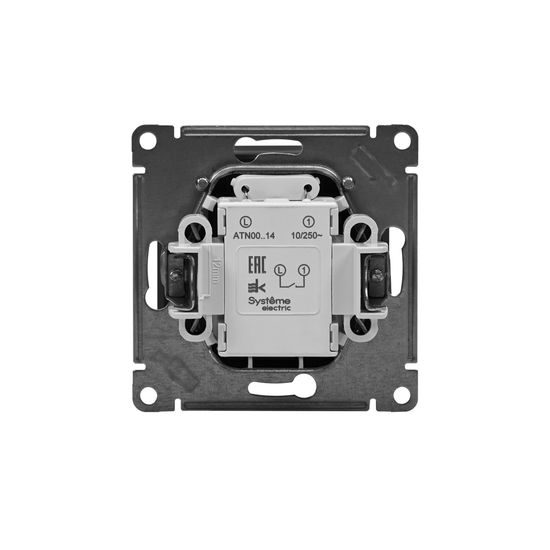 Выключатель карточный AtlasDesign 10А с подсветкой без задержки отключения механизм карбон SE ATN001014