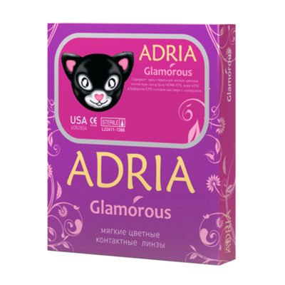Трехмесячные цветные контактные линзы Adria Glamorous (уп. 2 линзы)
